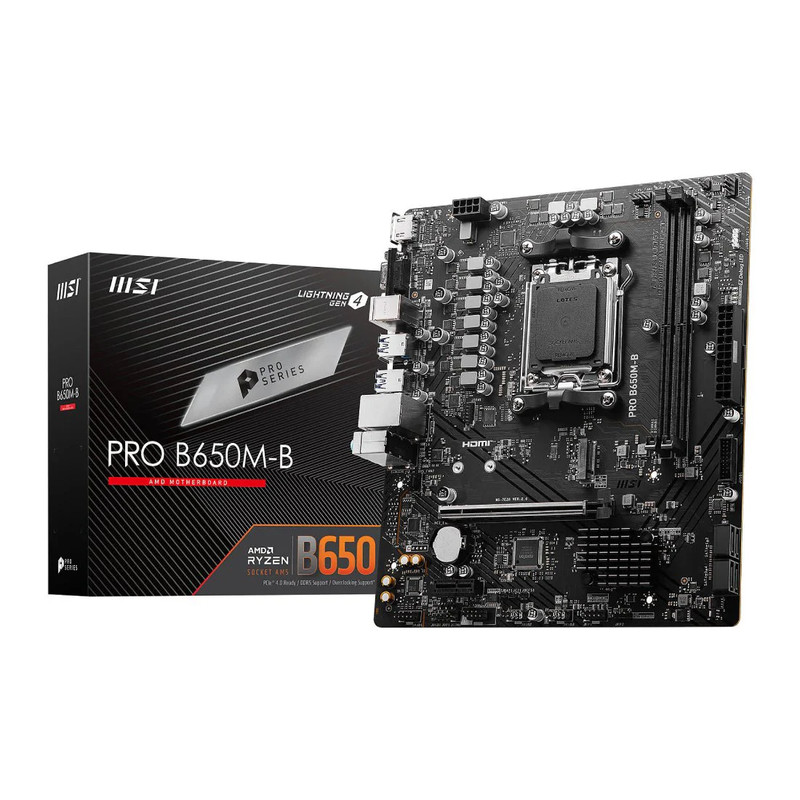 MSI Pro B650M-B Gaming DDR5 AM5 AMD mATX Gaming Motherboard - اللوحة الأم